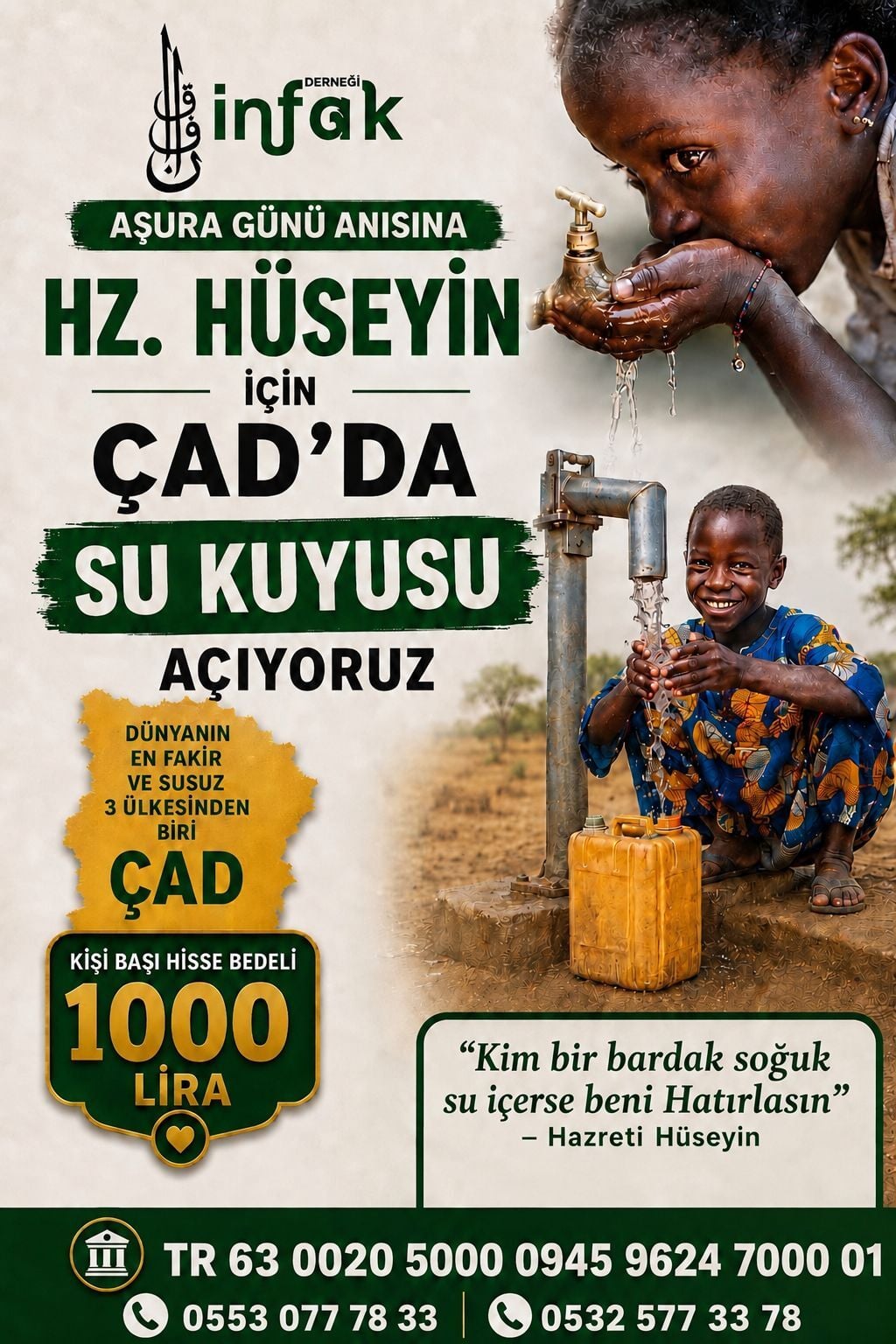 Çad'da Su kuyusu (Hisseli)